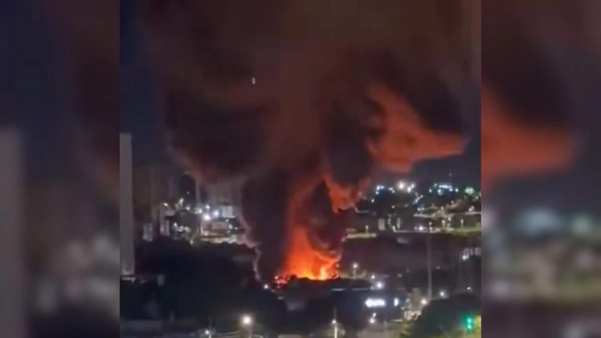 Incêndio de grandes proporções no circo